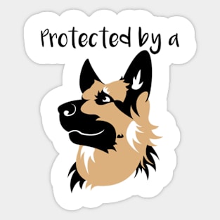 Protected by a German Shepherd Sticker